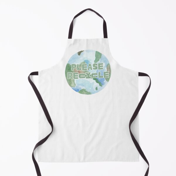 Item preview, Please Recycle Watercolor Planet Earth designed and sold by CoralCactusArt.
