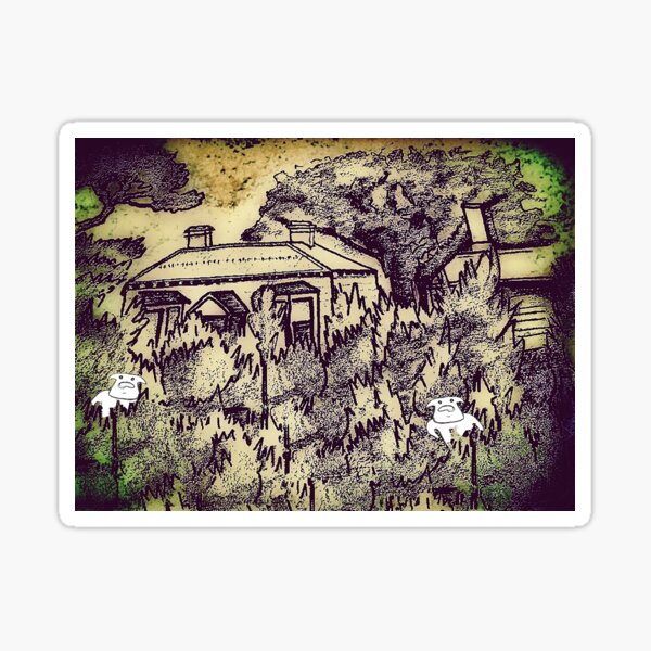 Two Young Spirit Cows Searching For Lost Souls Sticker
