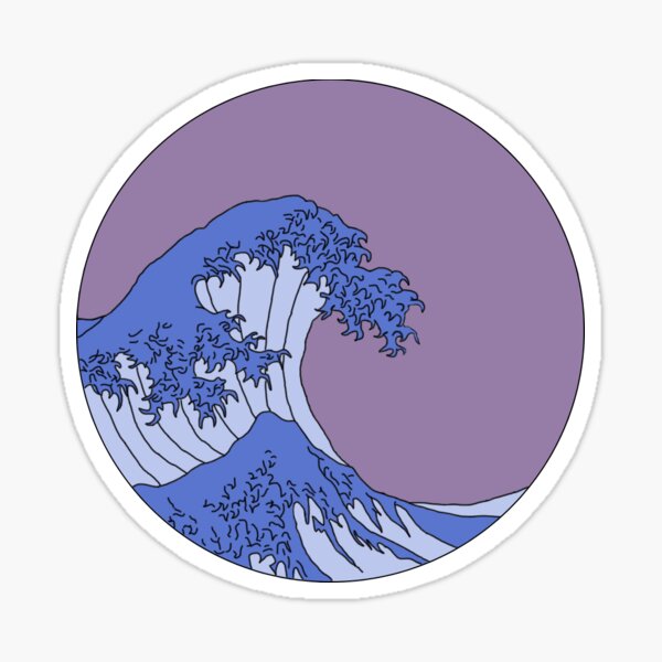 Blue Wave Stickers for Sale