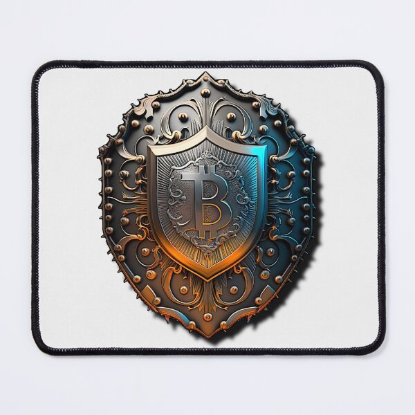 Item preview, AI 3D Bitcoin Shield designed and sold by Ale-Del-Con.