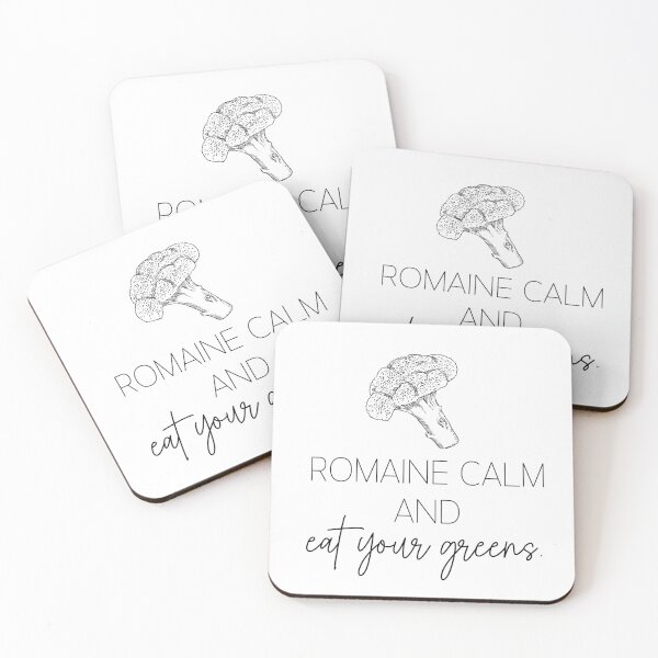Item preview, Romaine Calm And Eat Your Greens Humorous Quote designed and sold by foxynatic.