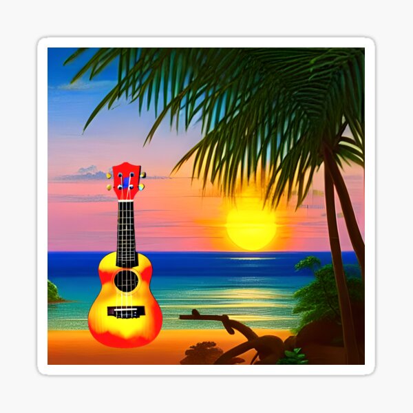 Ukulele: the little instrument that brings big island vibes Sticker
