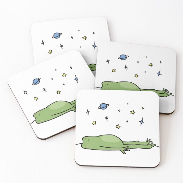 Item preview, Frog under stars designed and sold by Nikamii.
