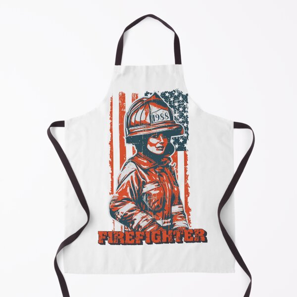 Item preview, Firefighter woman US flag designed and sold by HomeCoquette.