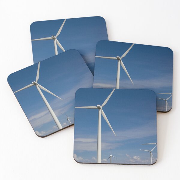 Item preview, Wind turbines on a cloud streaked sky designed and sold by Shizenkai.