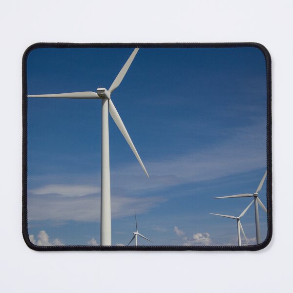 Item preview, Wind turbines on a cloud streaked sky designed and sold by Shizenkai.