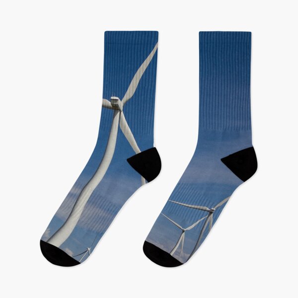 Item preview, Wind turbines on a cloud streaked sky designed and sold by Shizenkai.