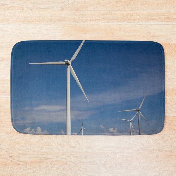 Item preview, Wind turbines on a cloud streaked sky designed and sold by Shizenkai.