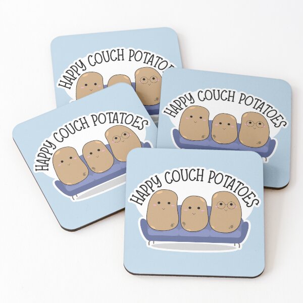 Item preview, Happy Couch Potatoes designed and sold by CatsnCo.