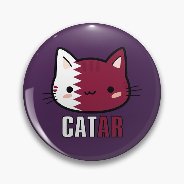 Item preview, Cute cat with qatar flag designed and sold by Donutlovers.