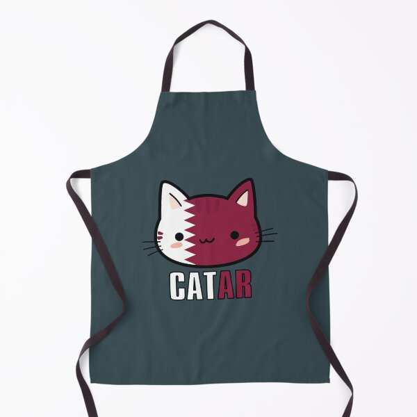 Item preview, Cute cat with qatar flag designed and sold by Donutlovers.