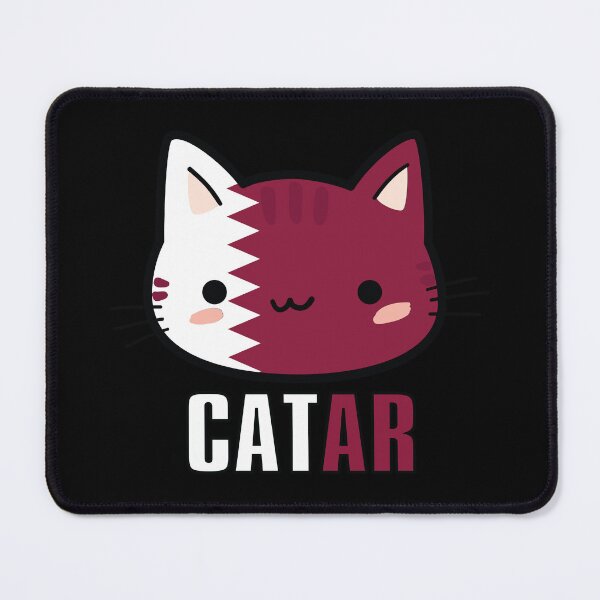 Item preview, Cute cat with qatar flag designed and sold by Donutlovers.