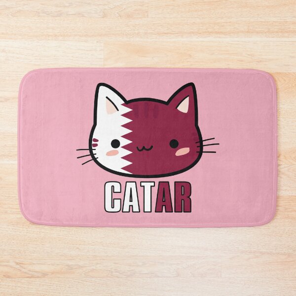 Item preview, Cute cat with qatar flag designed and sold by Donutlovers.