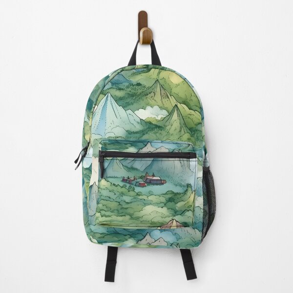 Item preview, Mountain Village - Watercolour designed and sold by JamDesignz.