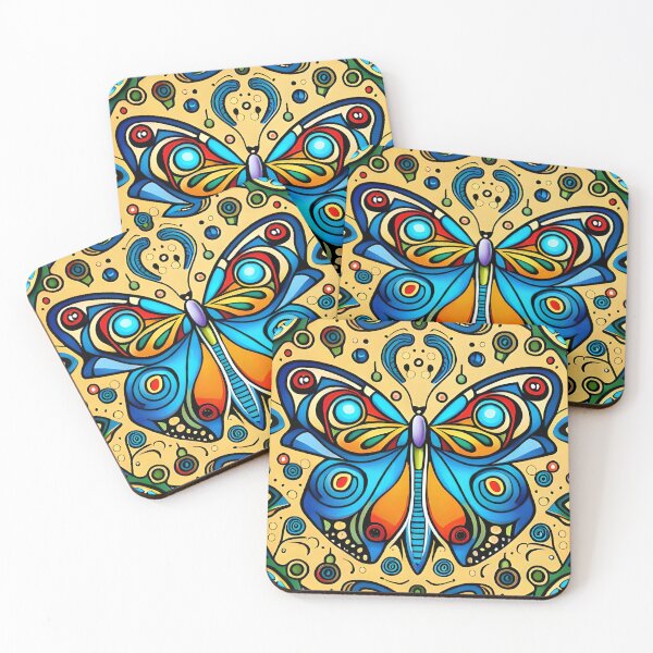 Item preview, Animated Colorful Butterfly Flower Nature Art designed and sold by PixelCraving.
