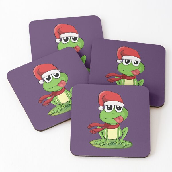 Item preview, Funny kawaii christmas frog designed and sold by Donutlovers.