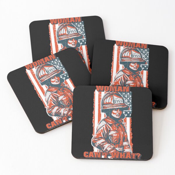 Item preview, Firefighter woman USA flag funny sarcastic quote Woman can t what designed and sold by HomeCoquette.