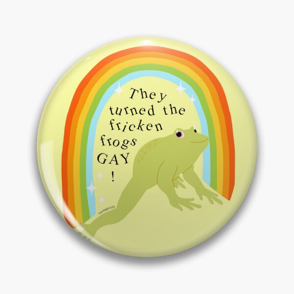 Item preview, They Turned The Frogs Gay - The Peach Fuzz designed and sold by Elizabeth Hudy.