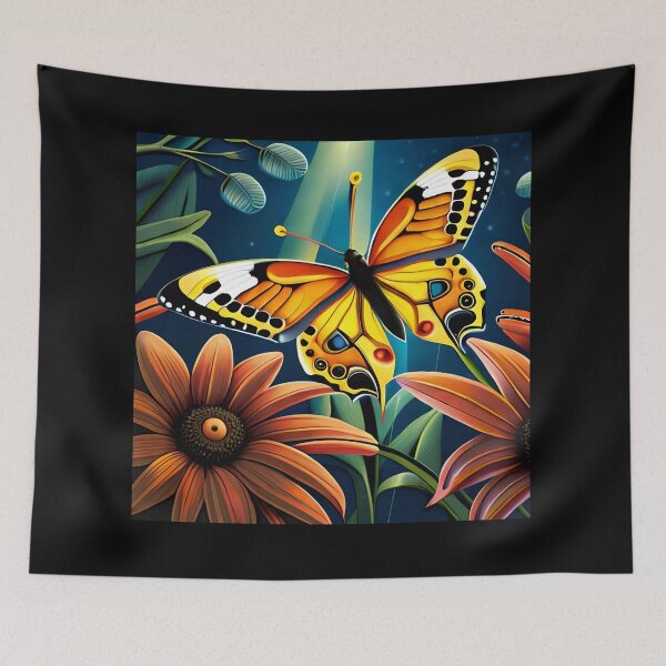 Item preview, Animated Colorful Butterfly Insect Flower Nature Art designed and sold by PixelCraving.
