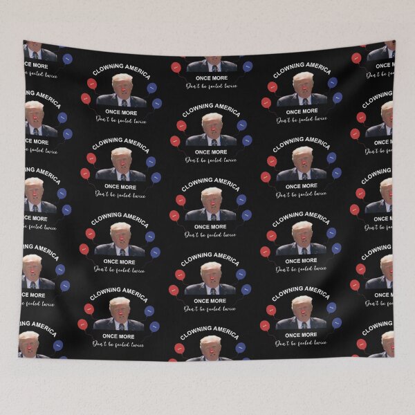 Item preview, Clowning America once more in white text designed and sold by Politics-Corner.