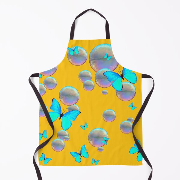 Item preview, SOAP BUBBLES BLUE BUTTERFLIES GOLD ART designed and sold by sharlesart.