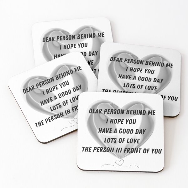 Item preview, DEAR PERSON BEHIND ME designed and sold by AZZEMAA.