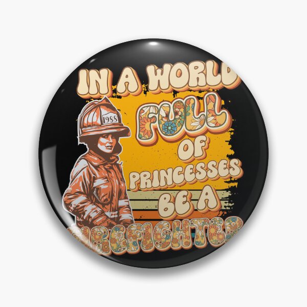Item preview, Firefighter woman USA flag funny sarcastic groovy quote  designed and sold by HomeCoquette.
