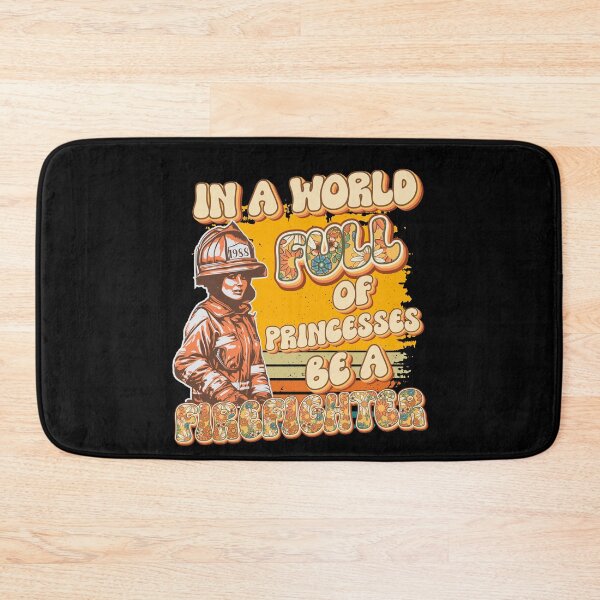 Item preview, Firefighter woman USA flag funny sarcastic groovy quote  designed and sold by HomeCoquette.