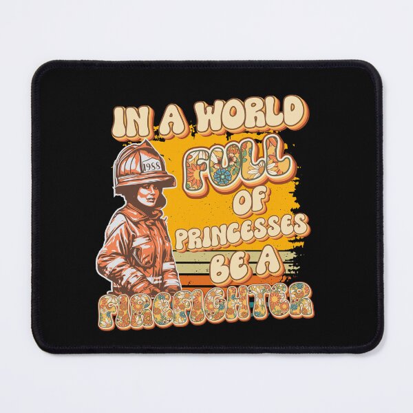 Item preview, Firefighter woman USA flag funny sarcastic groovy quote  designed and sold by HomeCoquette.