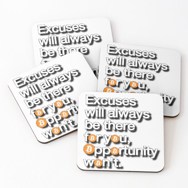 Item preview, Bitcoin - Excuses & Opportunity designed and sold by Ale-Del-Con.