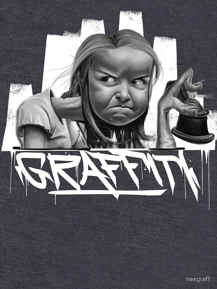 Thumbnail 7 of 7, Classic T-Shirt, Graffiti Girl: Rebel Art in Action designed and sold by nexgraff.