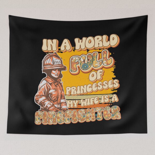 Item preview,  Firefighter woman wife funny sarcastic groovy quote  designed and sold by HomeCoquette.