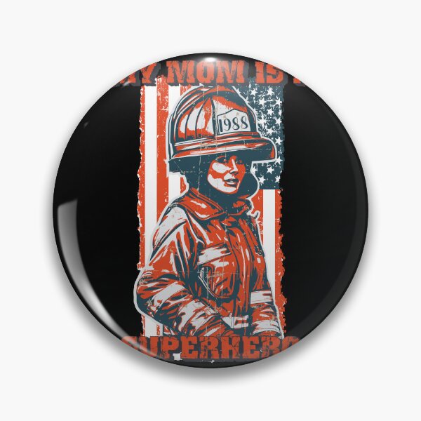 Item preview, Firefighter woman USA flag My mom is superhero designed and sold by HomeCoquette.