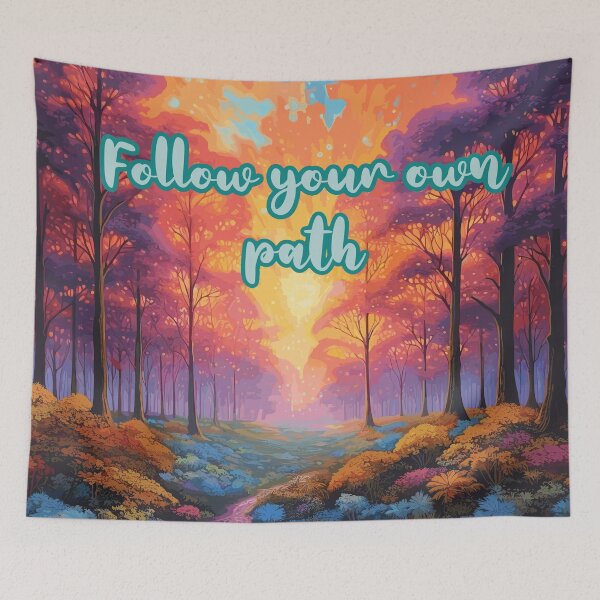 Item preview, Follow Your Own Path - Vibrant Forest Adventure designed and sold by SweetWhiskers.