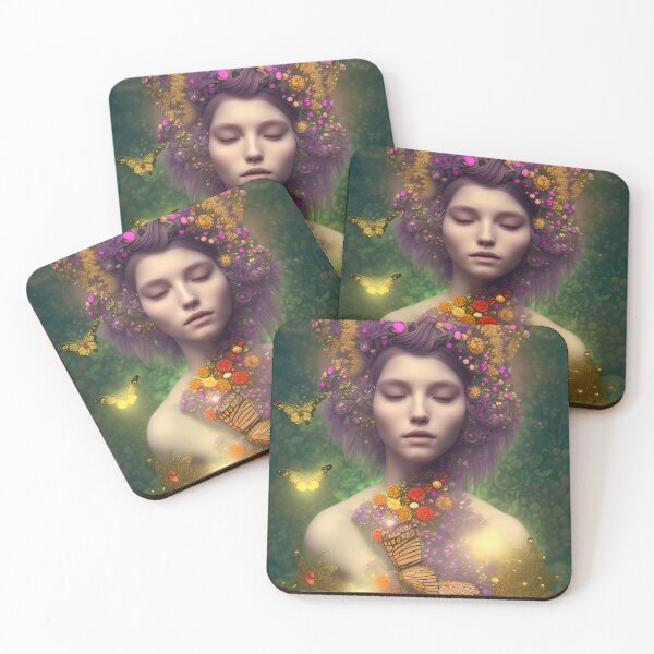 Item preview, Portrait of a Woman with Flowers 3 designed and sold by AsFoxShop.