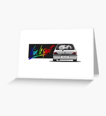 Clio 16v - Vive le sport / Rear Greeting Card