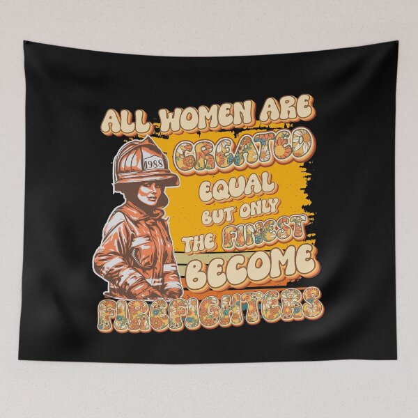 Item preview, Firefighter woman wife funny sarcastic groovy girl quote  designed and sold by HomeCoquette.