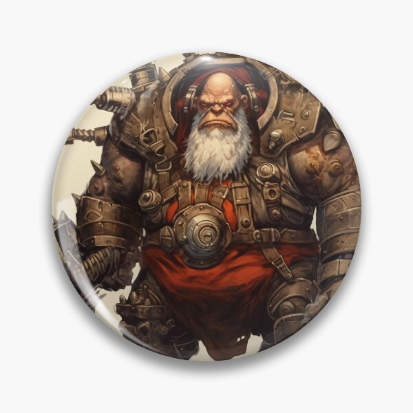 Item preview, "Mighty Iron Daemon" - Striking Chaos Dwarf Character Design with Menacing Arsenal designed and sold by Juuskus.