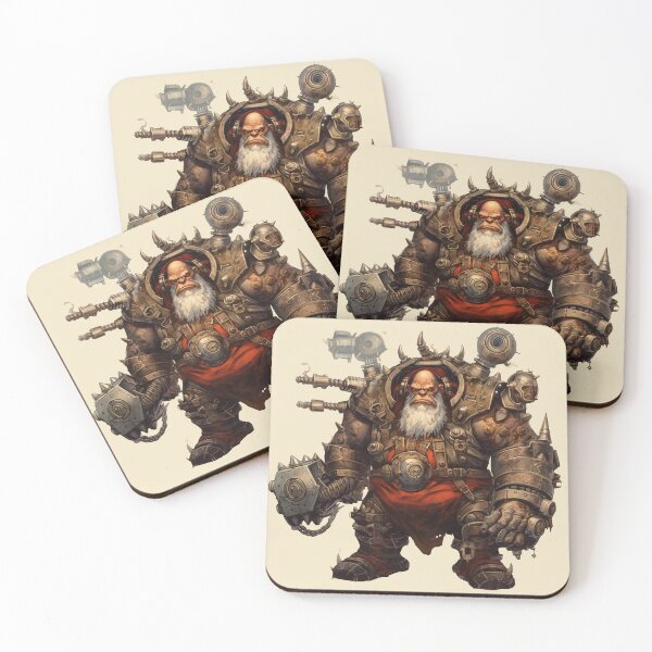 Item preview, "Mighty Iron Daemon" - Striking Chaos Dwarf Character Design with Menacing Arsenal designed and sold by Juuskus.