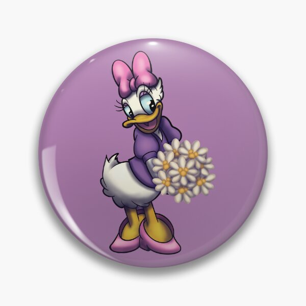 Item preview, Daisy Duck with Bouquet of Daisies  designed and sold by Art-by-Sanna.