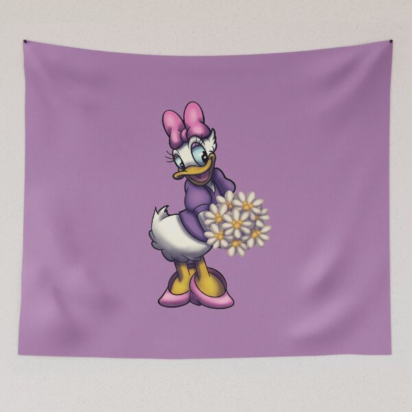 Artikelvorschau, Daisy Duck mit Gänseblümchenstrauß entworfen und verkauft von Art-by-Sanna.