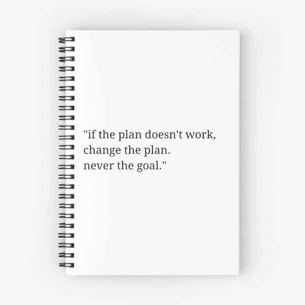Item preview,  change the plan never the goal inspirational quote designed and sold by justformyself.