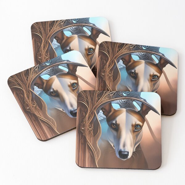 Item preview, Whippet Gothic Style Portrait designed and sold by Ameiva-Apparel.