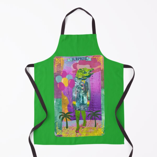 Item preview, Anthro Alligator Surprise Oracle Card Design designed and sold by ginaisarty.