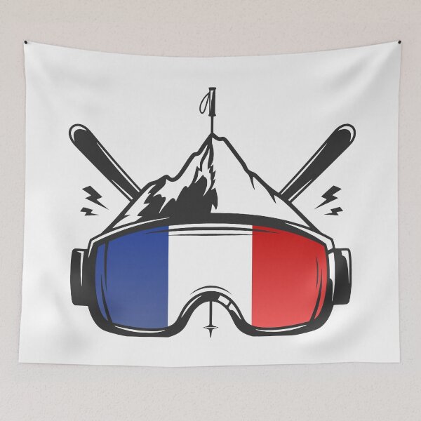 Item preview, France Ski Holiday Retro Skiing Goggles designed and sold by JackCurtis1991.