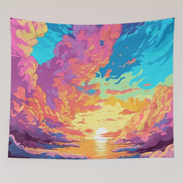 Item preview, Vibrant Sky Adventure: Heavenly Colors and Soaring Imagery designed and sold by SweetWhiskers.