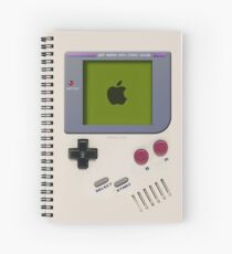 Classic old vintage Retro white milk gameboy gamewatch Spiral Notebook