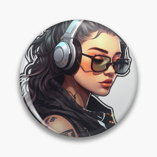 Item preview, Headphone Girl designed and sold by skolliesquid.