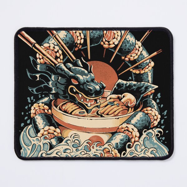 Item preview, Dragon Sushi Ramen - Black Version designed and sold by Ilustrata®.