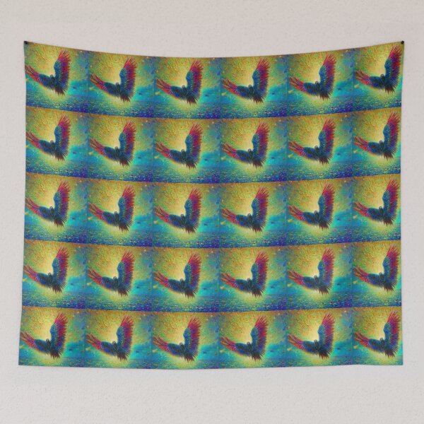 Item preview, Falcon of fantastic beauty in a clear sky. Abstraction. designed and sold by Natalia-Vlad.